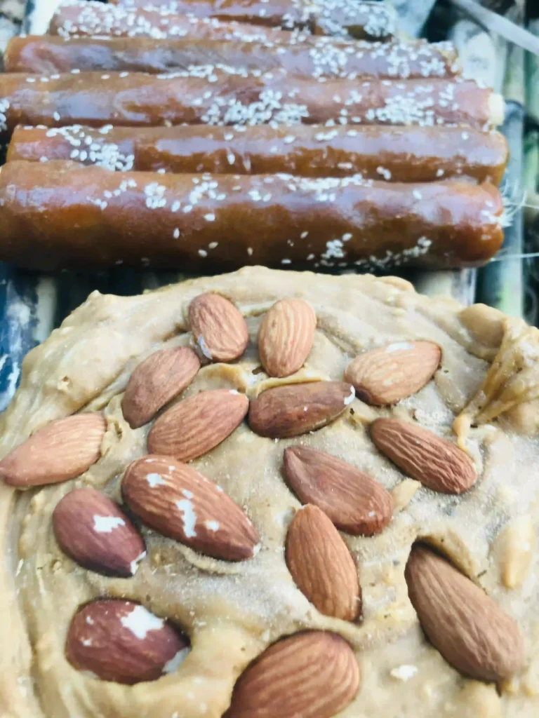 Sugarcane Sticks Dipped in Sweet Gurr Cheerh